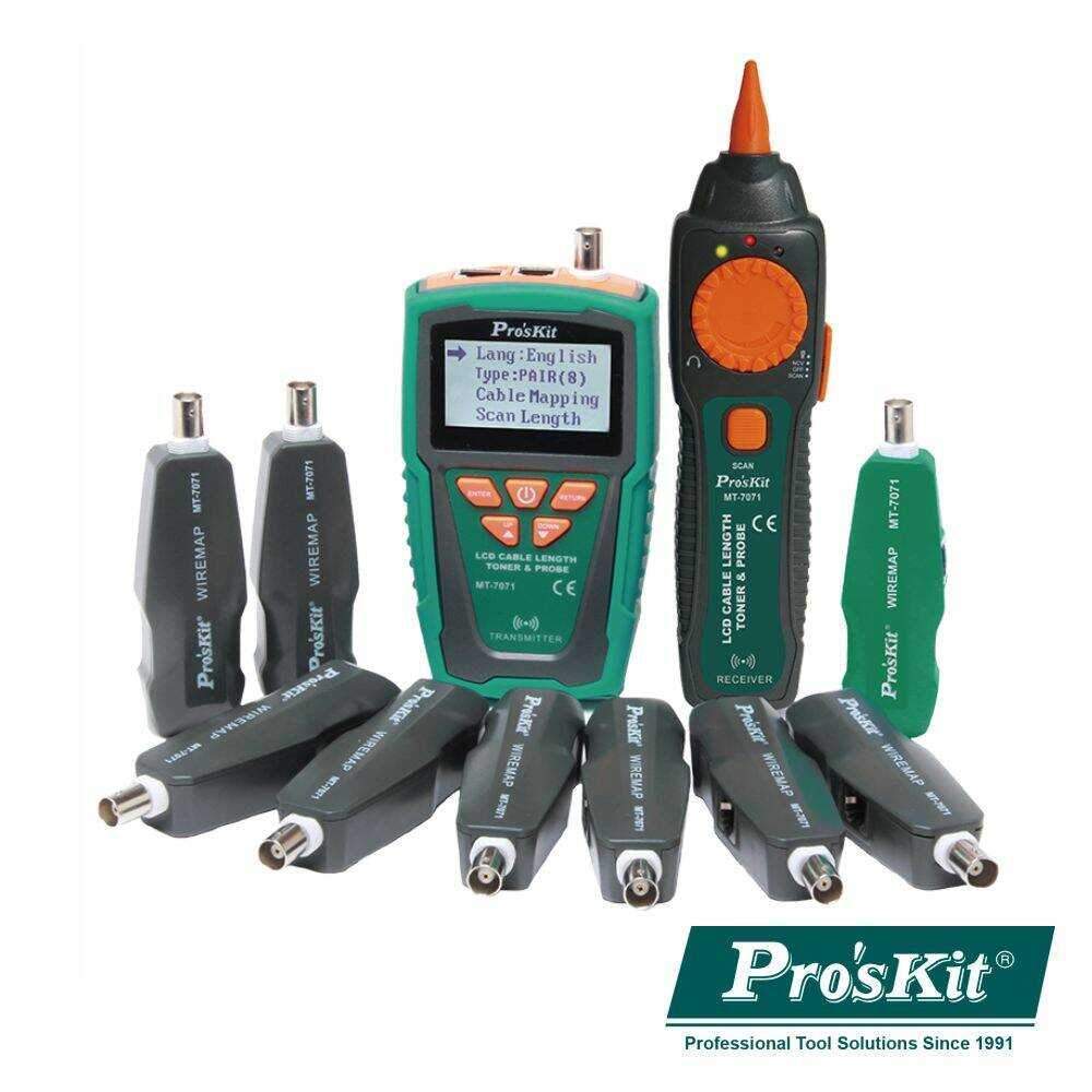 Testador de Cabos/Continuidade C/ Gerador de Tons PROSKIT - (MT-7071K)