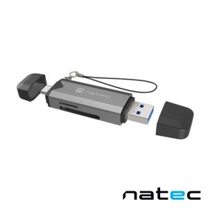 Leitor de Cartões SD / MicroSD USB 3.0 / USB-C NATEC - (NCZ-2262)