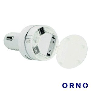 Adaptador Isqueiro USB-A/MicroUSB/Lightning 8p ORNO - (OR-AE-1390)