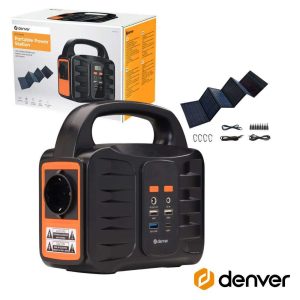 Estação Energia Portátil 155W 42000mAh C/Painel Solar DENVER - (PPS-42000)