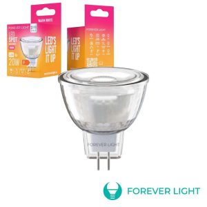 Lâmpada LED G4 MR11 2.2W 12V 3000K 195lm FOREVER - (RTV9000067)