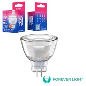 Lâmpada LED G4 MR11 2.2W 12V 6000K 195lm FOREVER - (RTV9000069)