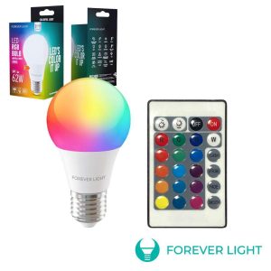 Lâmpada LED E27 8W A60 RGB 4000K 850lm Forever - (RTV9000081)