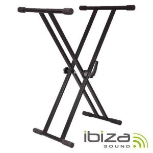 Suporte P/ Teclado Bloqueio Duplo 65-96cm 75kg IBIZA - (SK002)