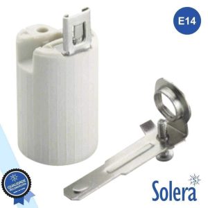 Casquilho P/ Lâmpada Vela E14 Branco SOLERA - (SLR-479K)