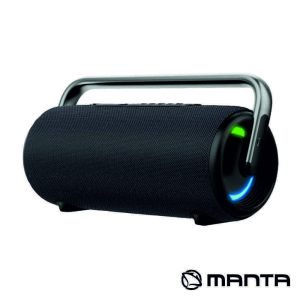 Coluna Bluetooth V5.3 200W TWS/RGB/AUX/USB IPX6 MANTA - (SPK530-BK)