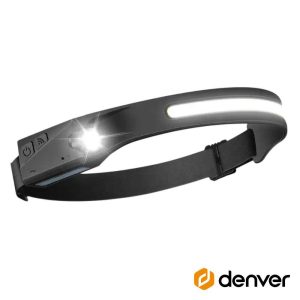Lanterna de Cabeça 3W 300lm C/ Sensor Movimentos DENVER - (SSH-50)
