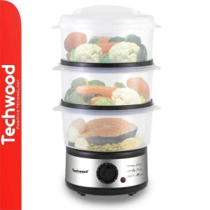 Cozedor a Vapor Elétrico 7.5L 500W Inox TECHWOOD - (TCV-750)