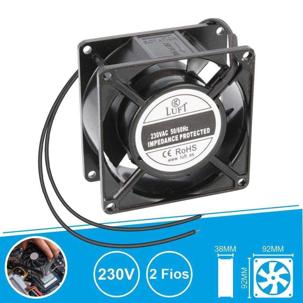 Ventilador 230V 92x92x38mm 2 Fios KLA230AP092ASWH-S LUFT - (VEN9238/230A)