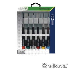 Conjunto De 6 Chaves 4 Fendas + 2 Philips VELLEMAN - (VTSET29)