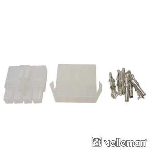Conjunto De Conectores Multifunções P/ Cabos VELLEMAN - (WTWCS1X4)