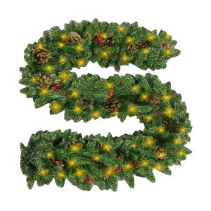 Grinalda de Natal Tipo Ramo de Pinheiro C/ 50 LED 2.7m HQ - (XMAS325)