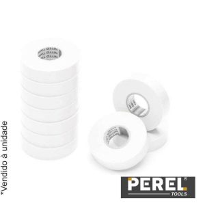 Fita Isoladora Branca - 19 mm X 20M PEREL - (1045N-BPC)
