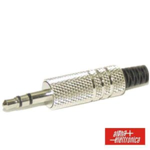 Ficha Jack 3.5mm Macho Stéreo C/ Proteção - (11-24)