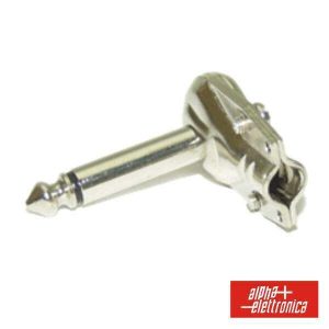 Ficha Jack 6.35mm Macho Mn 90º - (13-4)