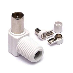 Ficha Coaxial Macho Angular - (2005)