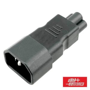 Ficha Alimentação IEC C5 Fêmea P/ IEC C14 Macho - (23-33/5-1)