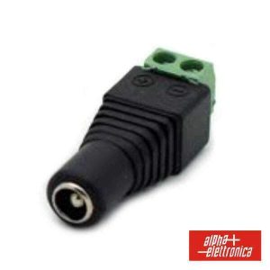 Ficha Alimentação DC Macho 5.5x2.5mm Ligação Parafuso - (28-08)