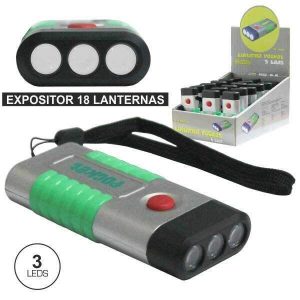 Expositor 18 Lanternas 3 LEDS E Pilhas - (36121)