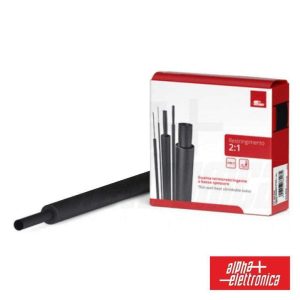 Tubo Manga Termoretráctil 25.4mm 4m Preto ALPHA - (520-R34)