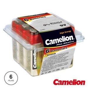 Pilha Alcalina 9V/6lr61 6x Blister CAMELION - (6LR61-PB6)