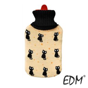 Botija De Água Quente C/ Gatos Pretos 2L EDM - (76780)