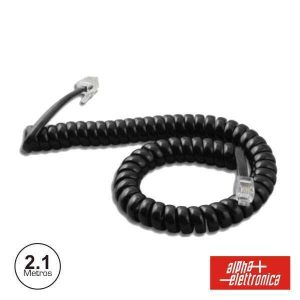 Cabo Telefone 4p4c Espiral Preto 2.1M - (94-720NA)