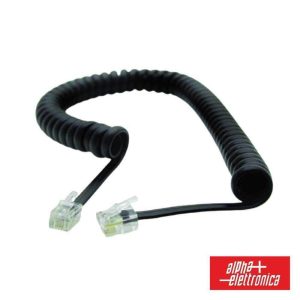Cabo Telefone 4p4c Espiral Preto 2.1M - (94-720NB)