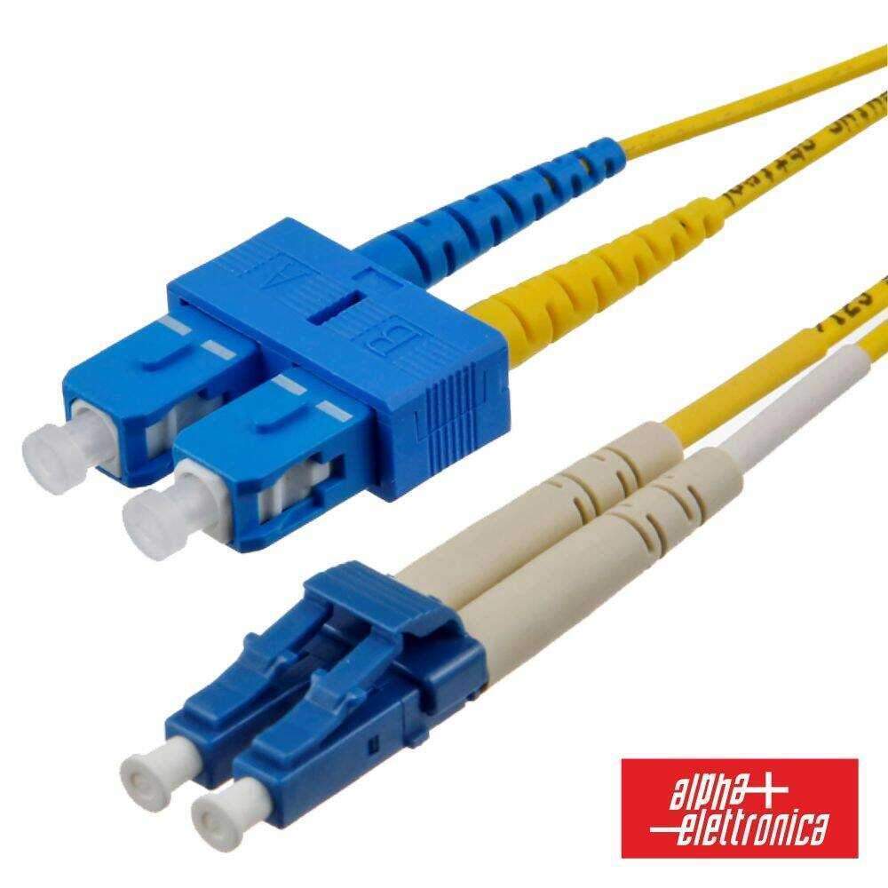 Cabo Fibra Óptica Monomodo Os2 3mm Sc/Upc-Lc/Upc 2m Alpha - (95-911/002)