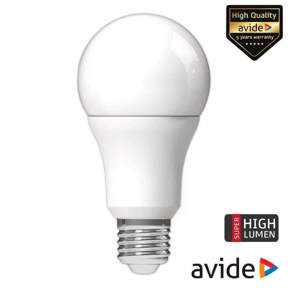 Lâmpada LED E27 Globo A60 4.9W 230V 4000K 806lm AVIDE - (ABG27NW-4.9W)
