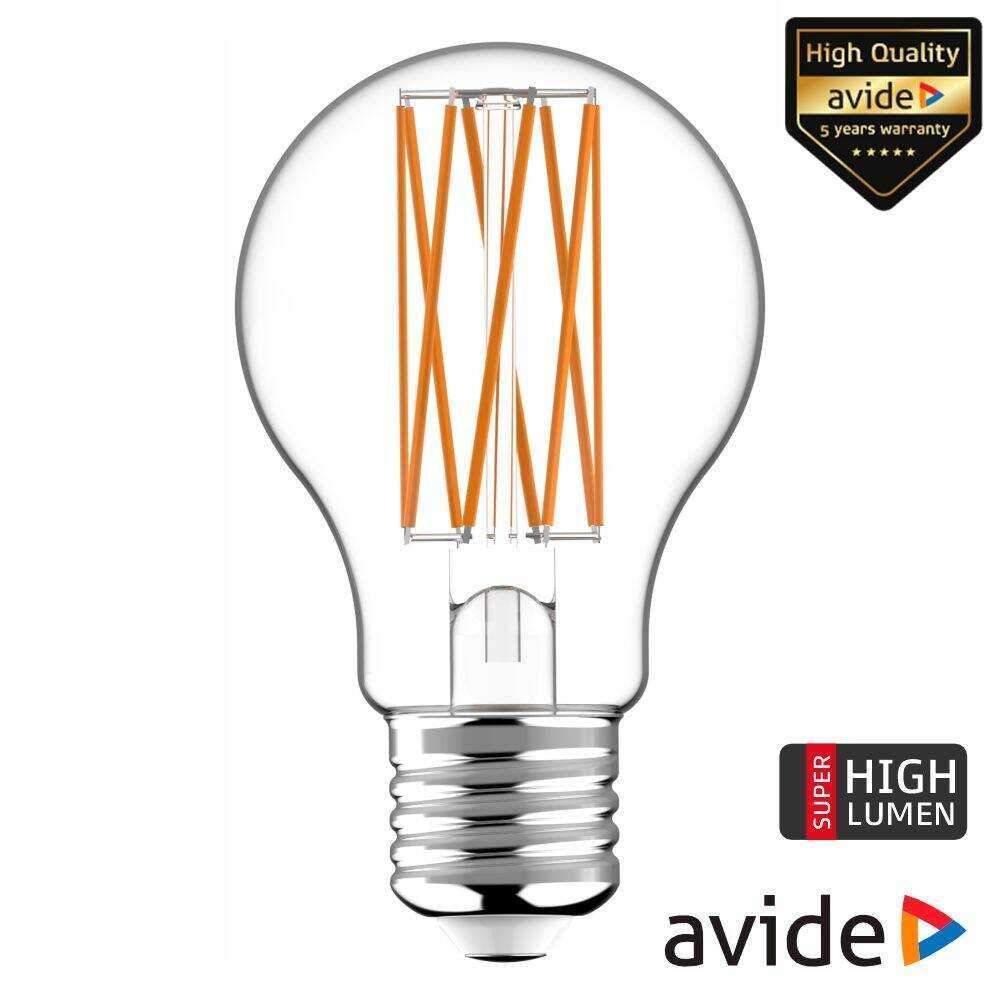 Lâmpada LED E27 Globo Filamento 3.8W 230V 4000K 806lm AVIDE - (ABLFG27NW-3.8W)