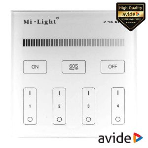 Interruptor de Parede Tátil P/ Fita LEDS 12V Monocor AVIDE - (ABLS12VTPSDIMM-4Z)