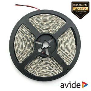 Fita 600 LEDS 2835 3000K 24V 24W/m 5m IP65 AVIDE - (ABLS24-120WW65-24W)