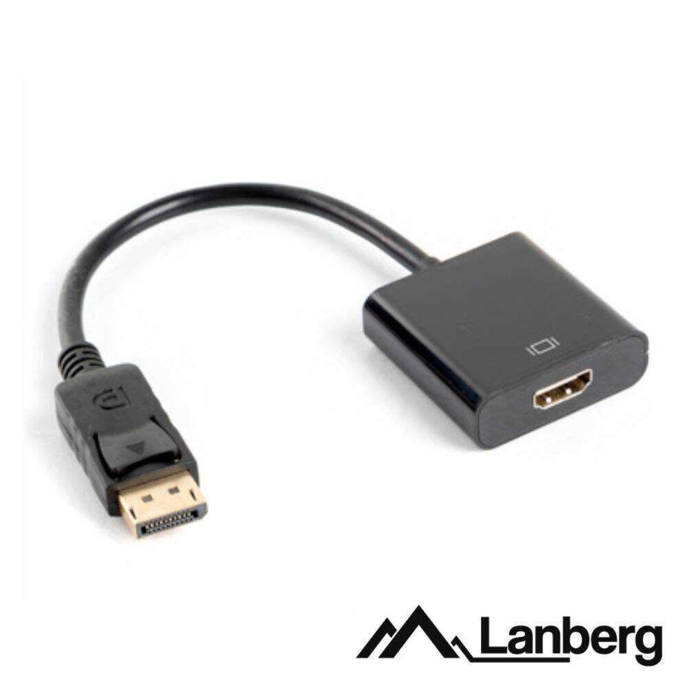 Cabo adaptador Displayport Macho / HDMI Fêmea LANBERG - (AD-0009-BK)