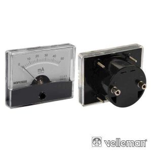 Amperímetro De Painel 50ma DC / 60 X 47mm VELLEMAN - (AIM6050)