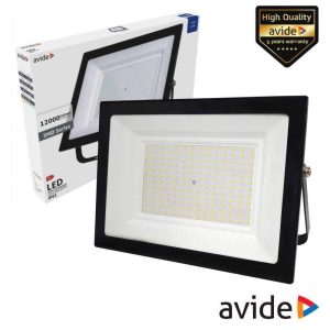 Foco LED 150W 230V 6400K 12000lm Preto IP65 AVIDE - (ASFLCW-150W)
