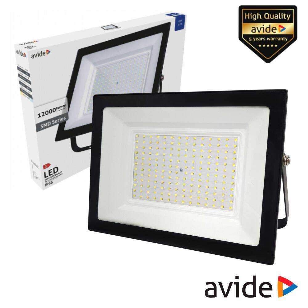Foco LED 150W 230V 6400K 12000lm Preto IP65 AVIDE - (ASFLCW-150W)