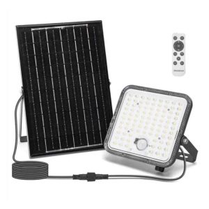 Foco LED Solar 120W C/ Sensor PIR 6500K 1200lm IP66 - (B1020133R)