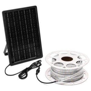 Fita LED RGB C/ Painel Solar 20m 2000lm IP65 - (B10201NL0)