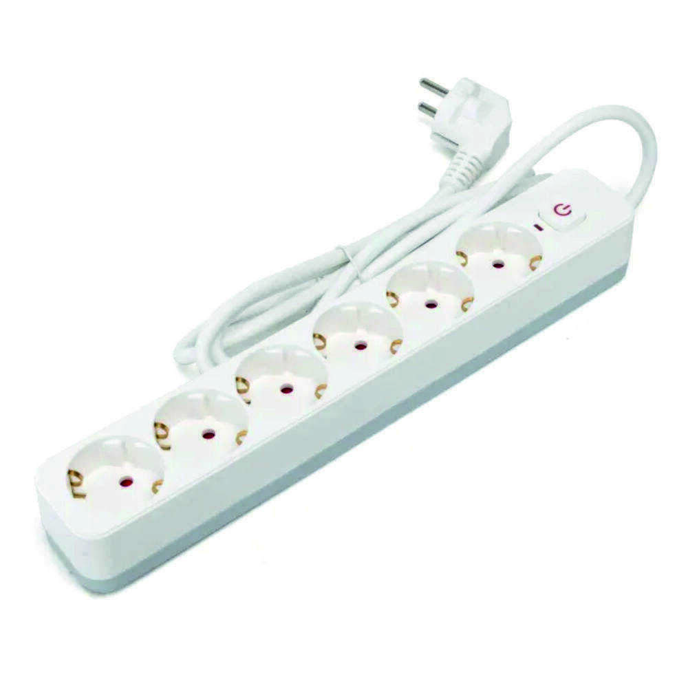 Extensão Elétrica 6x Schuko C/ Interruptor 3m 3G1.5 - (B20103BV8)