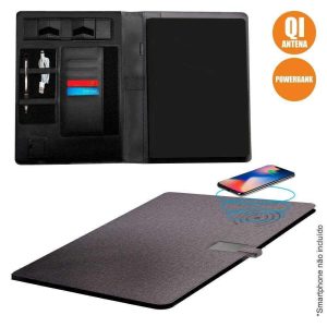 Pasta Organizadora C/ PoWerbank E Carregador Indução QI - (BLU0100-001.143)