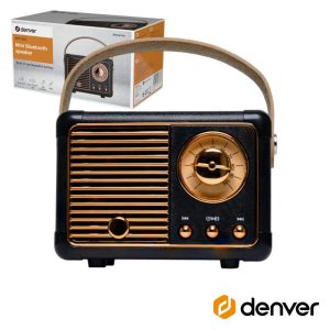 Coluna Bluetooth 30W Bluetooth 5.0 Preto DENVER - (BTP-203B)