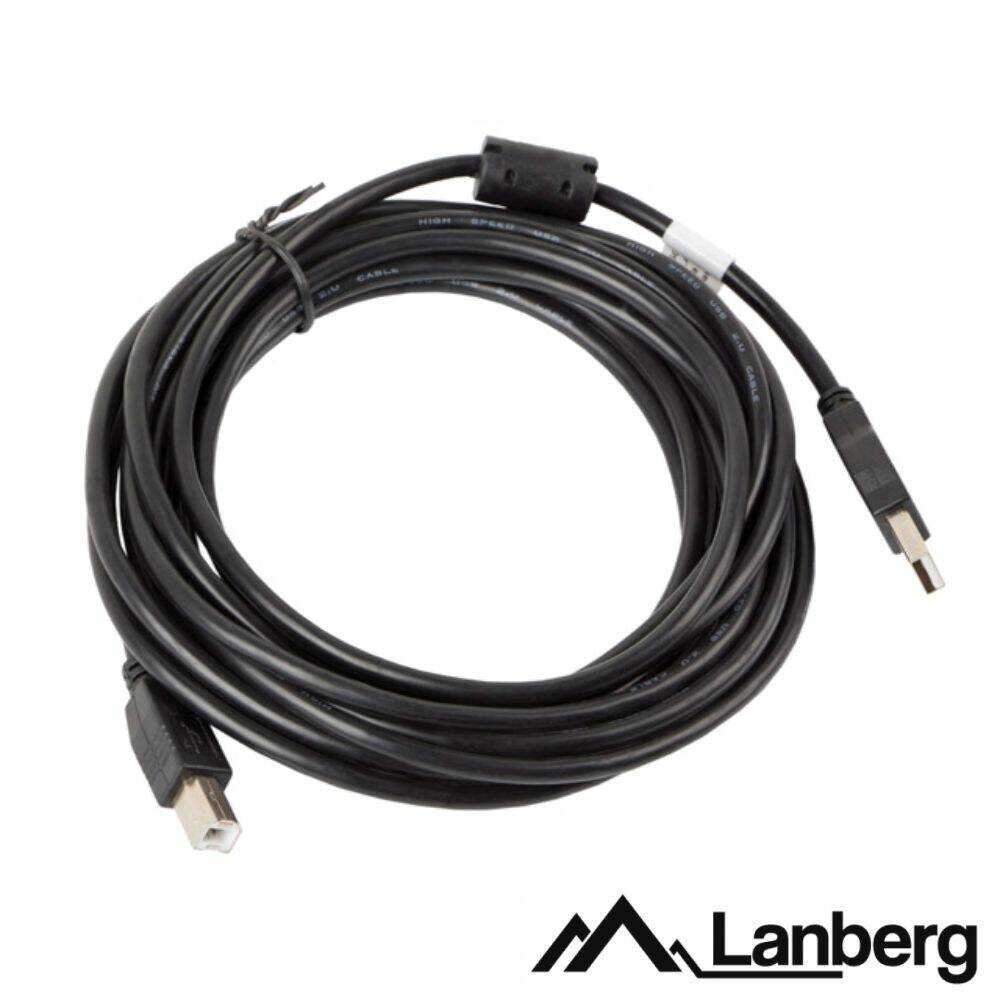 Cabo USB-A 2.0 Macho / USB-B Macho 5m LANBERG - (CA-USBA-11CC-0050B)