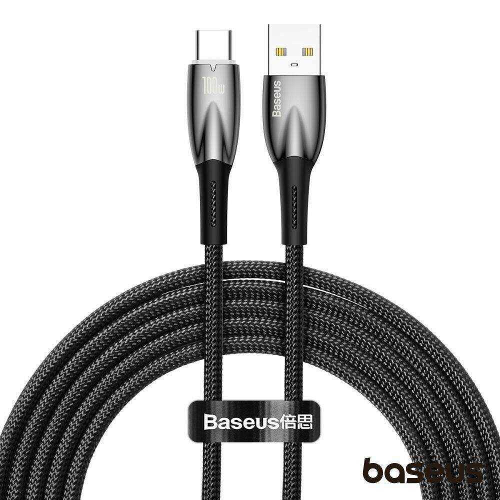 Cabo USB-A Macho P/ USB-C Macho 100W 2m Glimmer BASEUS - (CADH000501)