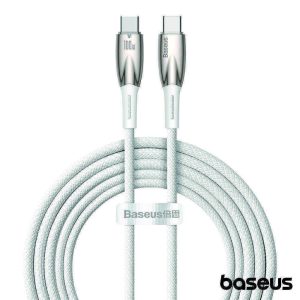 Cabo USB-C Macho P/ USB-C Macho 2m 100W Glimmer BASEUS - (CADH000802)