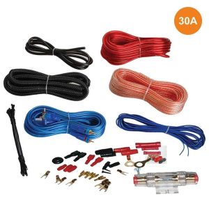 Kit De Cabos Completo P/ Amplificador/Colunas 30a - (CAR-AMPKIT-30)