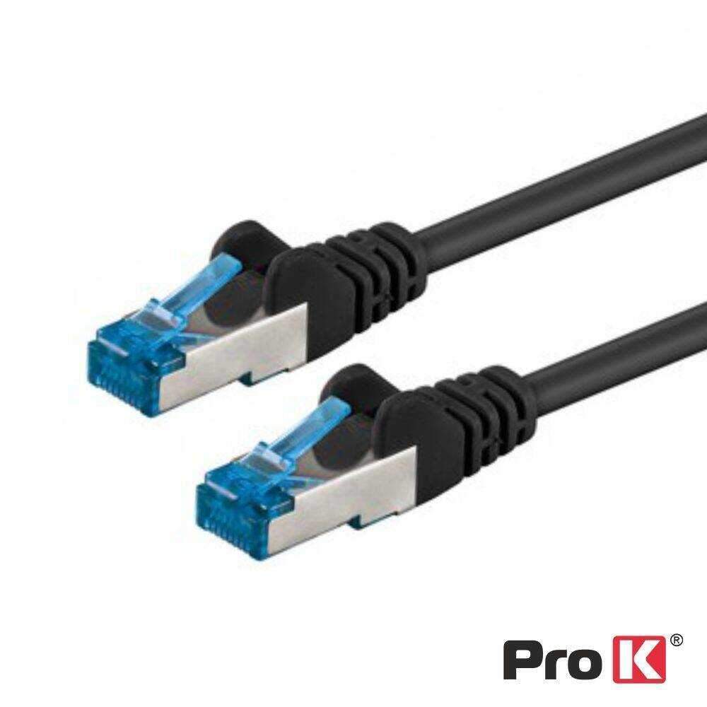 Cabo De Rede S/FTP CAT6E 20m Preto PROK - (CFTP6E20BK)