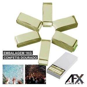Embalagem Confetis Dourado 1kg AFXLIGHT - (CONF-GOLD)