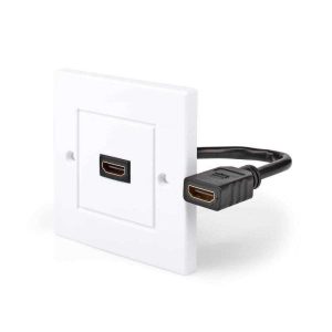 Ficha Adaptadora HDMI Fêmea / Fêmea Embutir Parede - (CVGB34950WT)