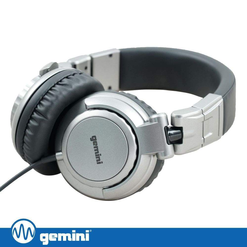 Auscultadores DJ PRO Cinzento GEMINI - (DJX-500)